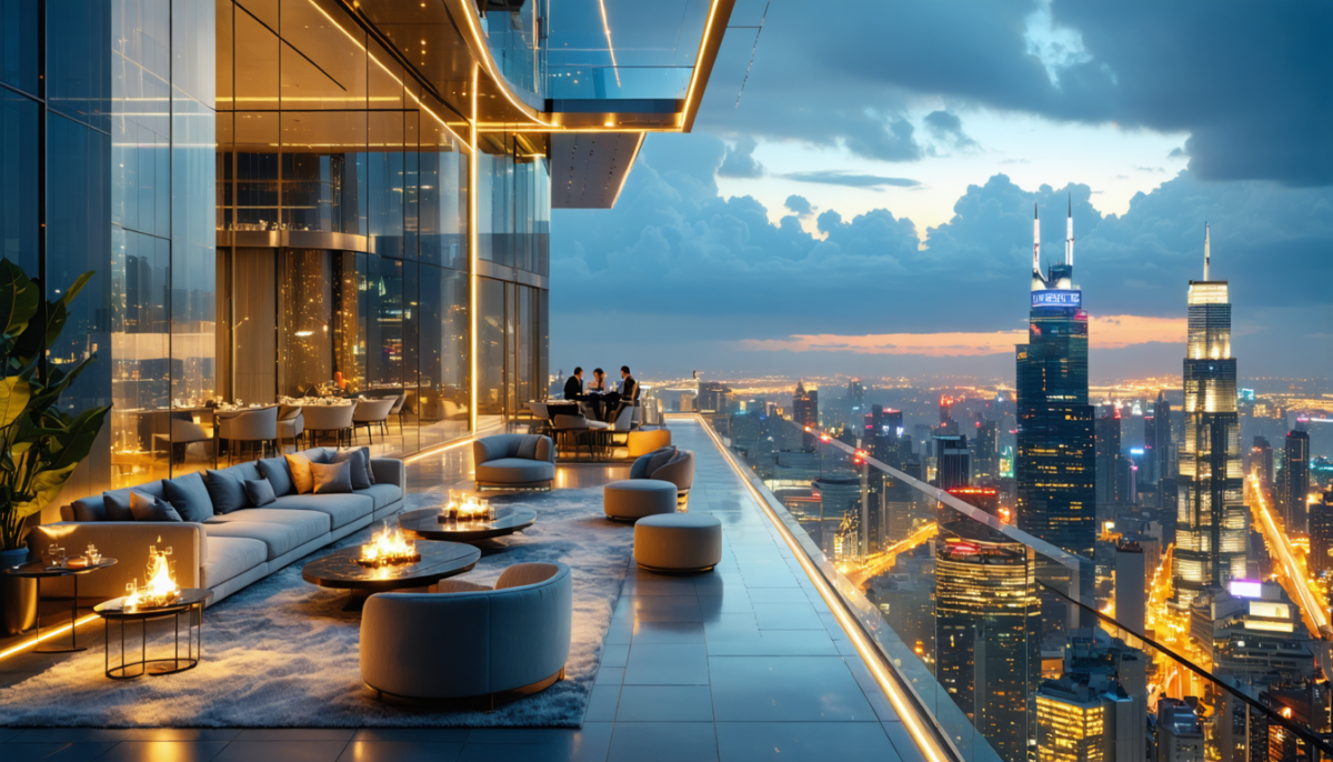 vivez une expérience inoubliable au sommet de l'hôtel le plus haut du monde, offrant une vue panoramique et un confort exceptionnel.