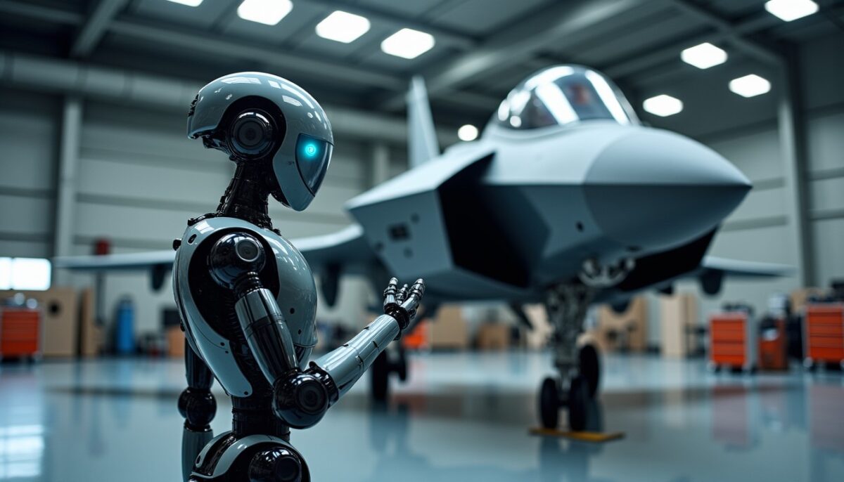 Un robot mécanicien veille sur le Rafale pour faciliter son entretien